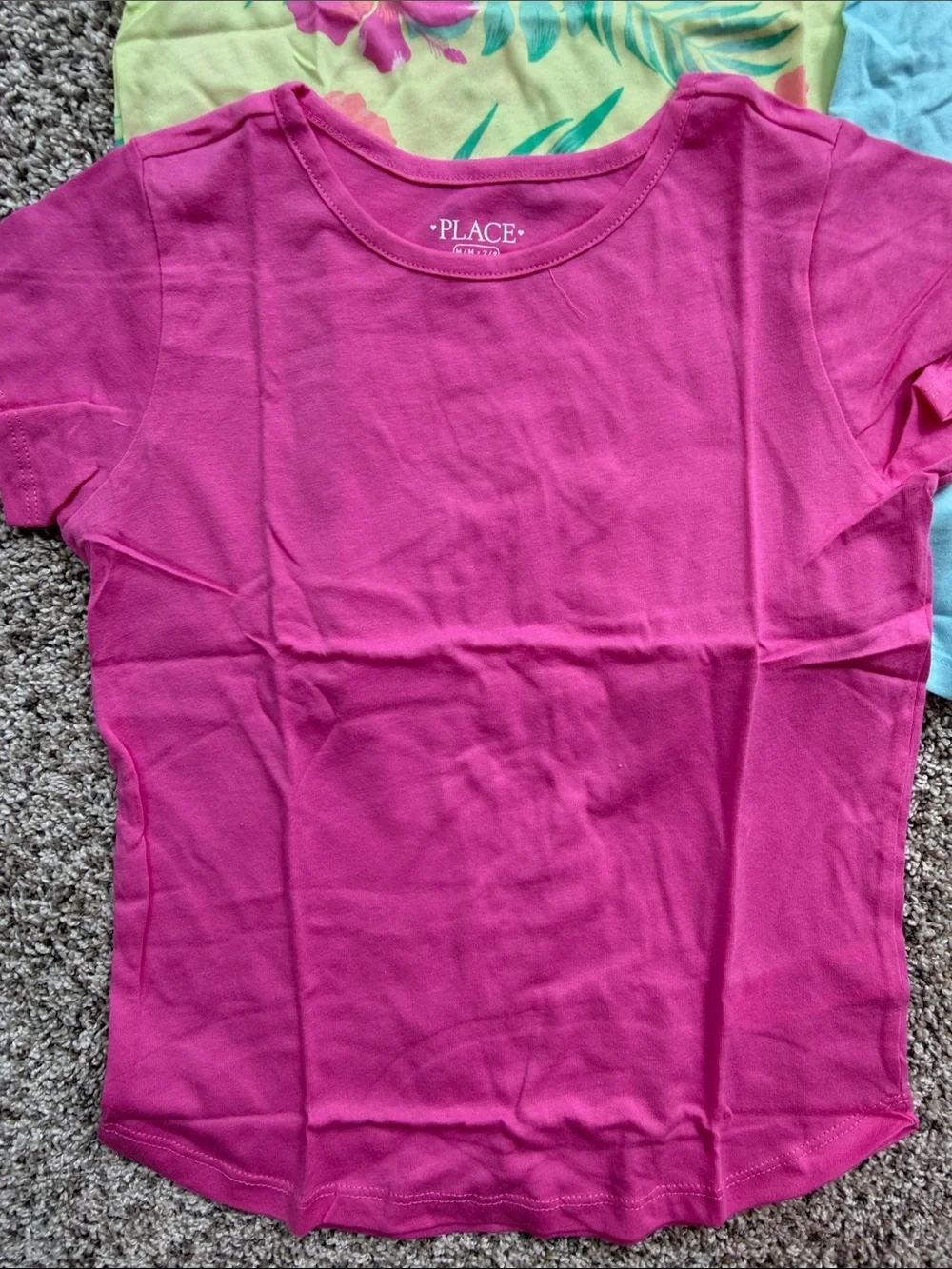 NWT - 4 Children's Place Girls' Rainbow Tie-Dye Tee - Multicolor size medium